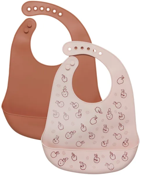 Silikoninen ruokalappu (2 kpl) - 596 - ONESIZE